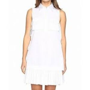 DSquared2 Sleeveless Shirt White‎ Shift Dress NEW!